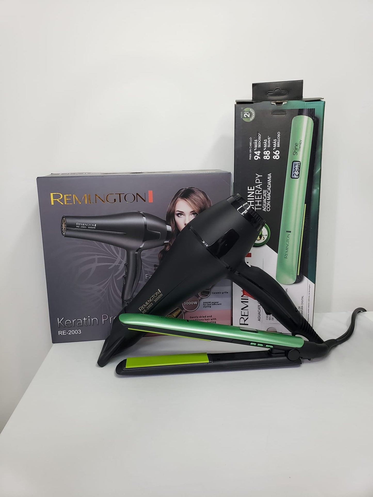 💚Mega Combo Plancha Remington Aguacate/Keratina+Secador Remington Mega oferta 🚀Envio gratis