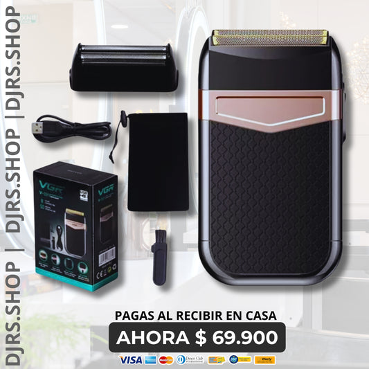 💈✂️ Máquina Afeitadora Rasuradora Inalámbrica VGR V-331 - Negro 110V ⚡🔋