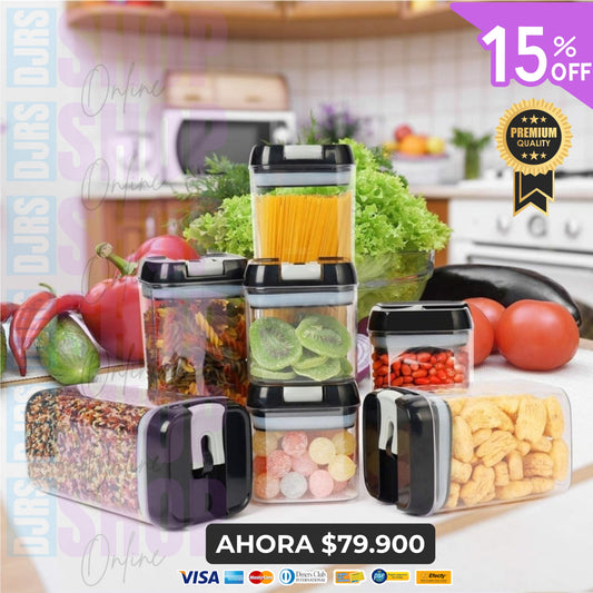 🥡 Contenedores para Alimentos x7 A-522 | ¡Duraderos y Prácticos! 🥙