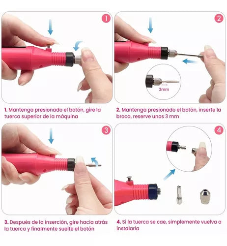 💎 Mini Lijadora Eléctrica Profesional - Versátil y Precisa para Manicura, Pulido y Más ✨"