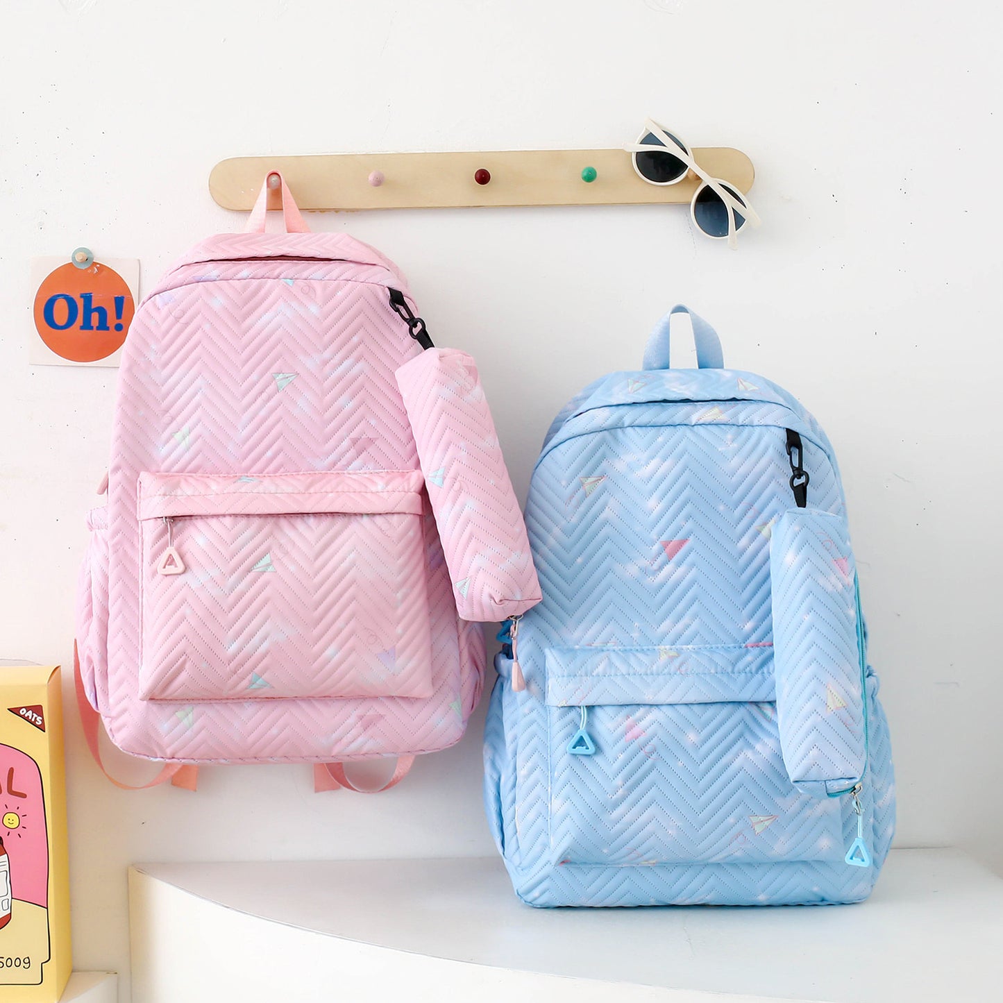 🎒✨ Morral Set 3 Piezas con Lonchera y Cartuchera ¡Versatilidad y Estilo! 💼👜